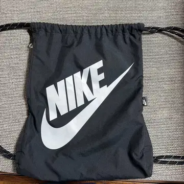NIKE 블랙 헬스장 색 드로우 스트링 냅색