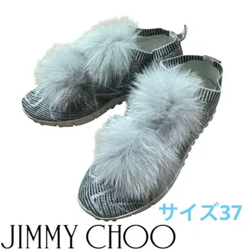 지미추 퍼삭스 스니커즈 실버 그레이