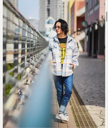 LIBEIRO 체크 셔츠 자켓