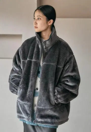 LEPSIM 드로스트 마이크로 퍼 블루종