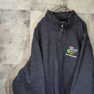 맨투맨 트레이닝복 그레이 하프 지퍼 M C48,4