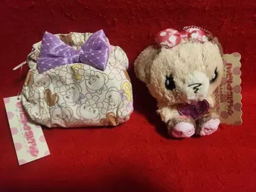 산리오 미스 베어즈 드림 봉제인형 마스코트 파우치