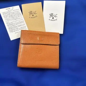 IL BISONTE 접이식 지갑 오렌지