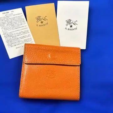 IL BISONTE 접이식 지갑 오렌지