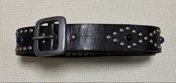 [새상품급] REDMOON 스터드 가죽 벨트 레드문 블랙