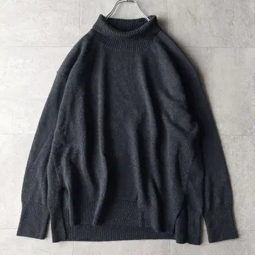새상품급 빅 사이즈 23구 터틀넥 니트 44 차콜