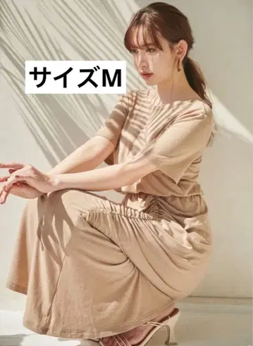 Her lip to 베이지 티셔츠 원피스 반팔