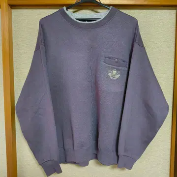 NORTH FIELD 맨투맨 트레이닝복 L 속기모 퍼플 구제 의류