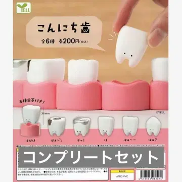 곤니치하 가챠 캡슐 토이 6종 컴플리트 세트