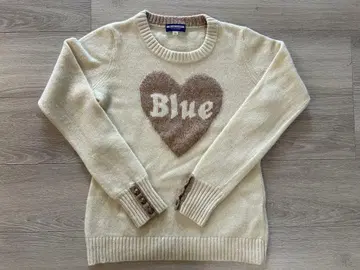 BLUELABEL 크림색 니트 스웨터