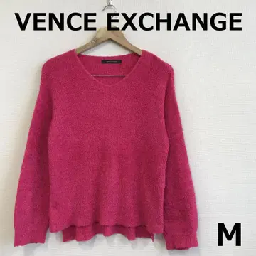 A1224A03 [반스 익스체인지] 리브 샤기 V넥 스웨터