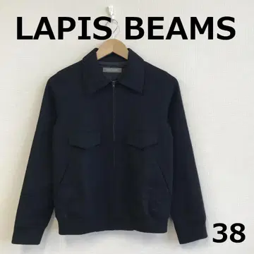 A1224B04 [ LAPIS BEAMS ] 울 캐시미어 혼방 블루종