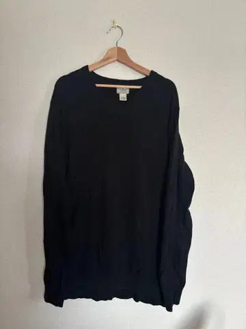 L.L Bean 캐시미어 블랙 V넥 니트 스웨터 00s 구제 의류