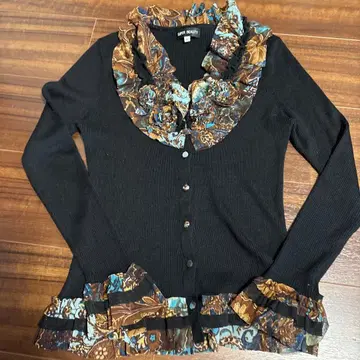 SUPER BEAUTY 프릴 가디건 40 사이즈