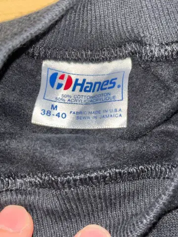 새상품급 USA제 90s Hanes 블랙 무지 블랭크 맨투맨