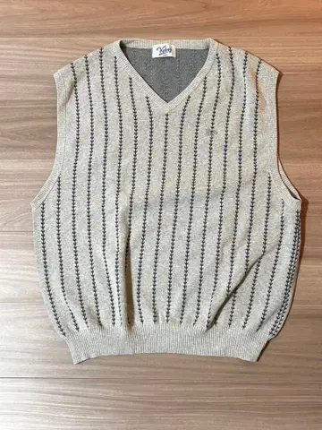 [ KEBOZ ] 볼 스트라이프 니트 베스트