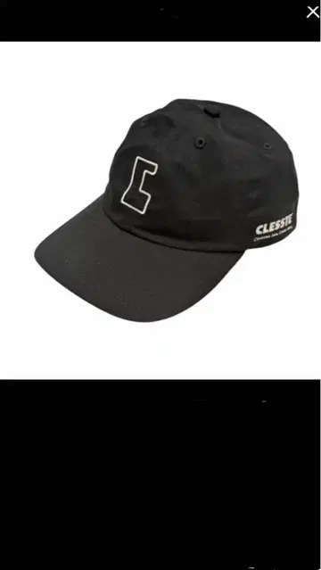 CLESTE 블랙 캡 로고 자수