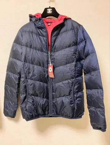 컨버스 컨버스 택 포함 네이비 / 핑크 계열 다운 자켓 L