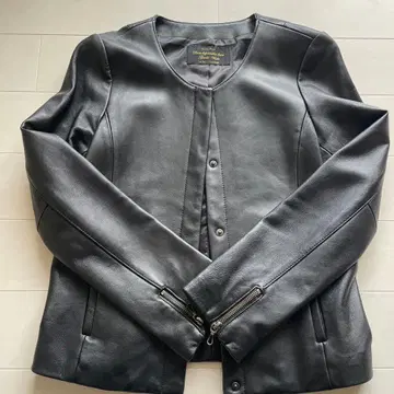 [ 나노 유니버스 ] 블랙 가죽 자켓 여성용 38