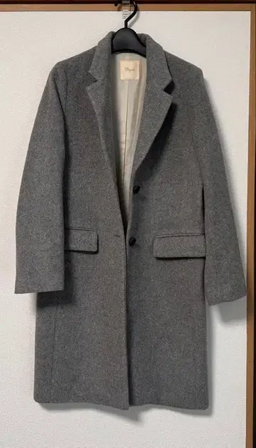 Chez toi 그레이 체스터 코트