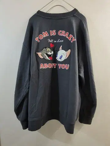 톰과 제리 맨투맨 다크 그레이