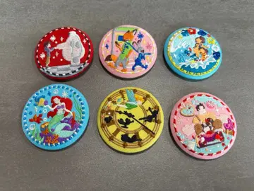 디즈니 자수 캔뱃지 주토피아 베이맥스 아리엘 피터팬