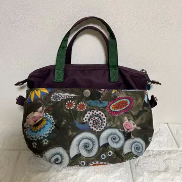 알베로베로 [새상품급] 나일론 미니백 돼지 올 패턴