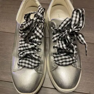 JILLSTUART 체크 리본 스니커즈