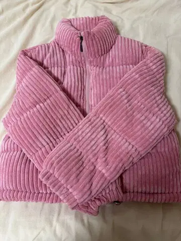 핑크 다운 자켓