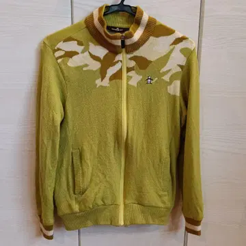 [ 새상품급 ] 먼싱웨어 방풍 충전솜 니트 스웨터 골프웨어 카모플라쥬