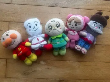 호빵맨 봉제 인형 5체 세트