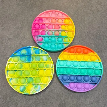 컬러풀 팝 피젯 3개 세트