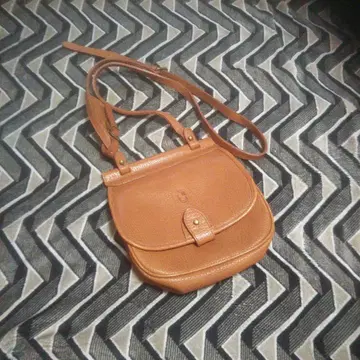 브라운 가죽 숄더백 랄프 로렌