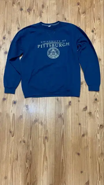 네이비 칼리지 맨투맨 아메카지 네이비 컬러