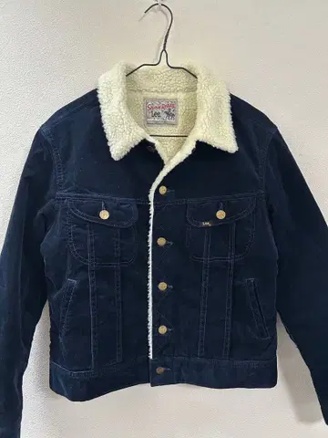 Lee Storm Rider 네이비 보아 옷깃 자켓 여성용