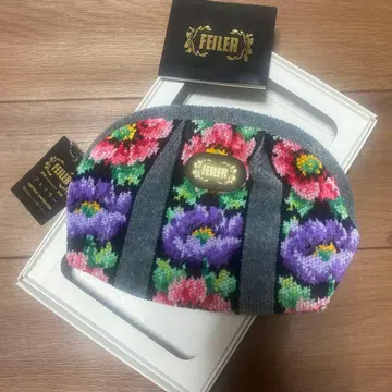 FEILER 꽃무늬 파우치 라운드형