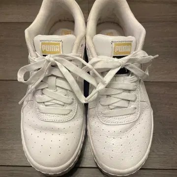 푸마 칼리 웨지 화이트/블랙 통굽