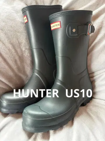 [ 새상품급 ] HUNTER 블랙 장화 버클 포함