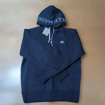 [ 미사용 ] 헬리한센 로고 후드 맨투맨 M 믹스베리 블루