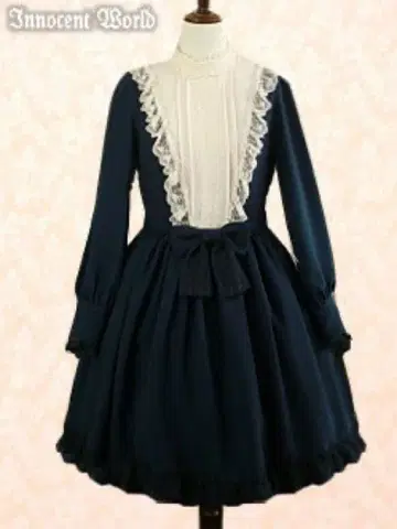 이노센트 월드 스탠드 카라 오리지널 암젠 원피스