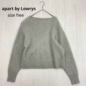 apart by Lowrys 7GCN 라쿤 네이비 보트넥 니트