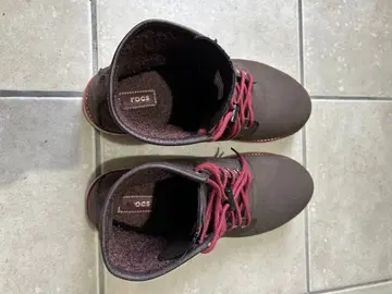 CROCS 브라운 하이컷 부츠