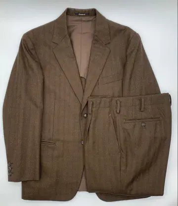 Onward 온워드 커스텀 테일러드 브라운 스트라이프 상하의 세트