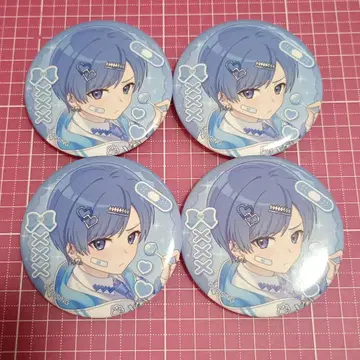 애니메이션 캐릭터 캔뱃지 4개 세트