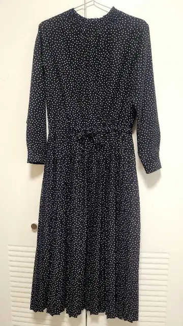 빔즈하트 플리츠 원피스 BEAMS 드레스 롱 원피스 도트