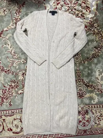 랄프 로렌 블랙 라벨 캐시미어 100% 가디건 M