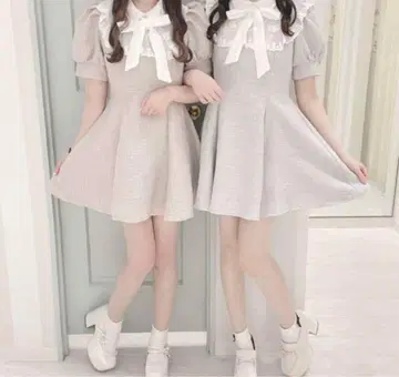 evelyn 레이스 리본 OP 원피스