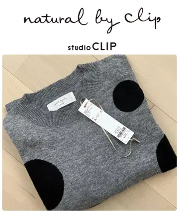 *natural by clip* 내추럴 바이 클립 도트 자수 풀오버