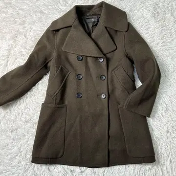 컨디션 최상 UNIQLO+J 더블 페이스 피 코트 올리브 S 아우터