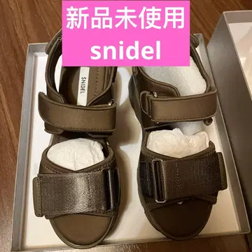 미사용 새상품 SNIDEL 스니커즈 밑창 샌들